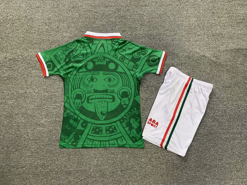 Retro México Equipamento Criança Principal 1998