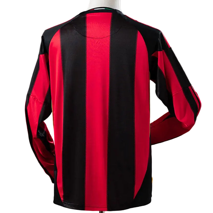 Camisola Retro AC Milan Principal 10/11 Manga Comprida