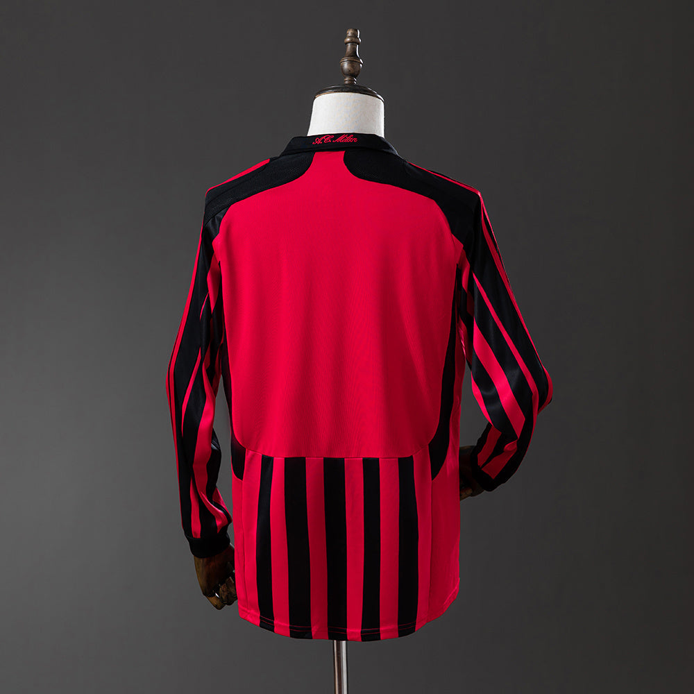 Retro AC Milan Principal 07/08 Manga Comprida