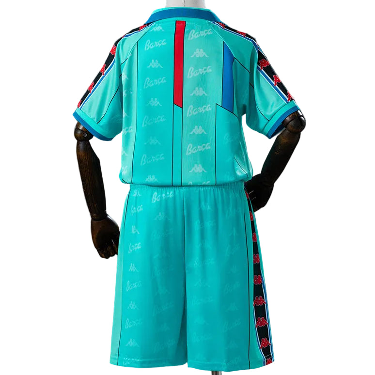 Equipamento Criança Retro FC Barcelona Alternativa 96/97
