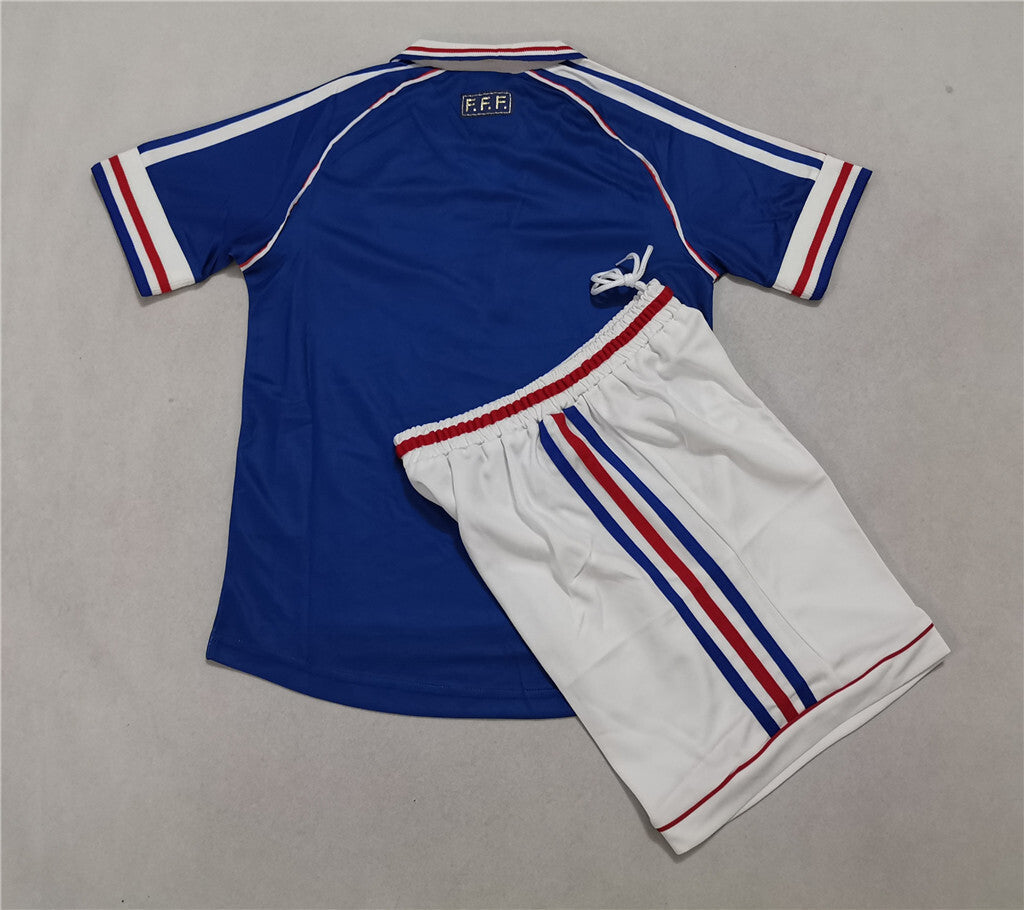 Retro França Equipamento Criança Principal 1998