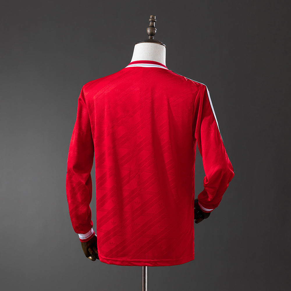 Camisola Retro Manchester United F.C. Principal 86/88 Manga Comprida