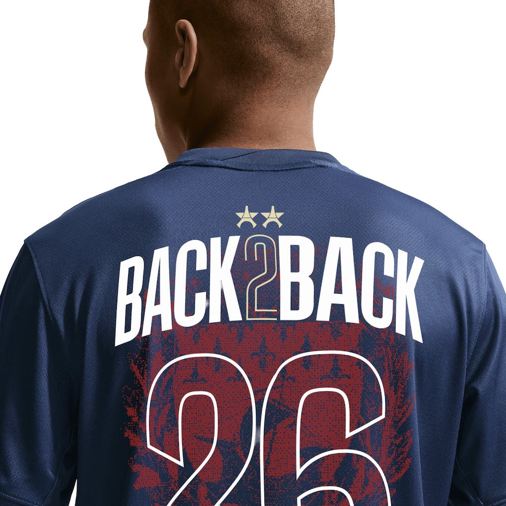 Camisola Paris Saint-Germain Principal 25/26 - Campeões da Europa