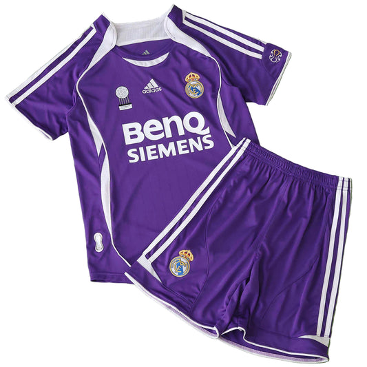 Equipamento Criança Retro Real Madrid CF Terceiro 06/07