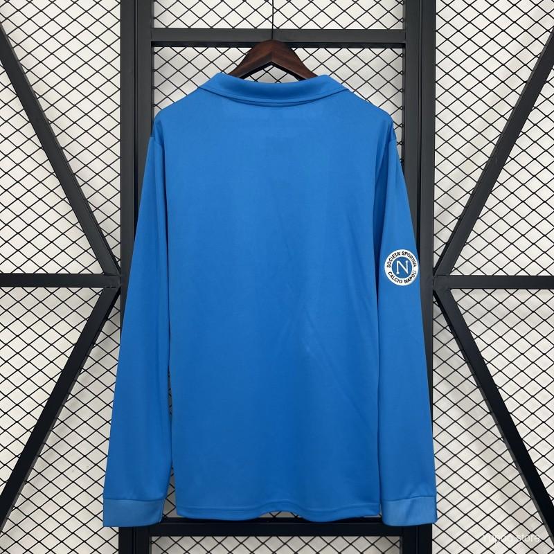 Camisola Retro Napoli 87/88 Manga Comprida