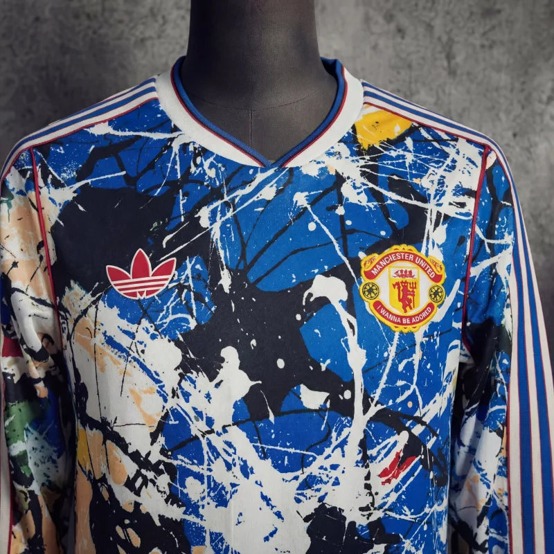 Camisola Manchester United F.C. Stone Roses 2026 - Manga Comprida