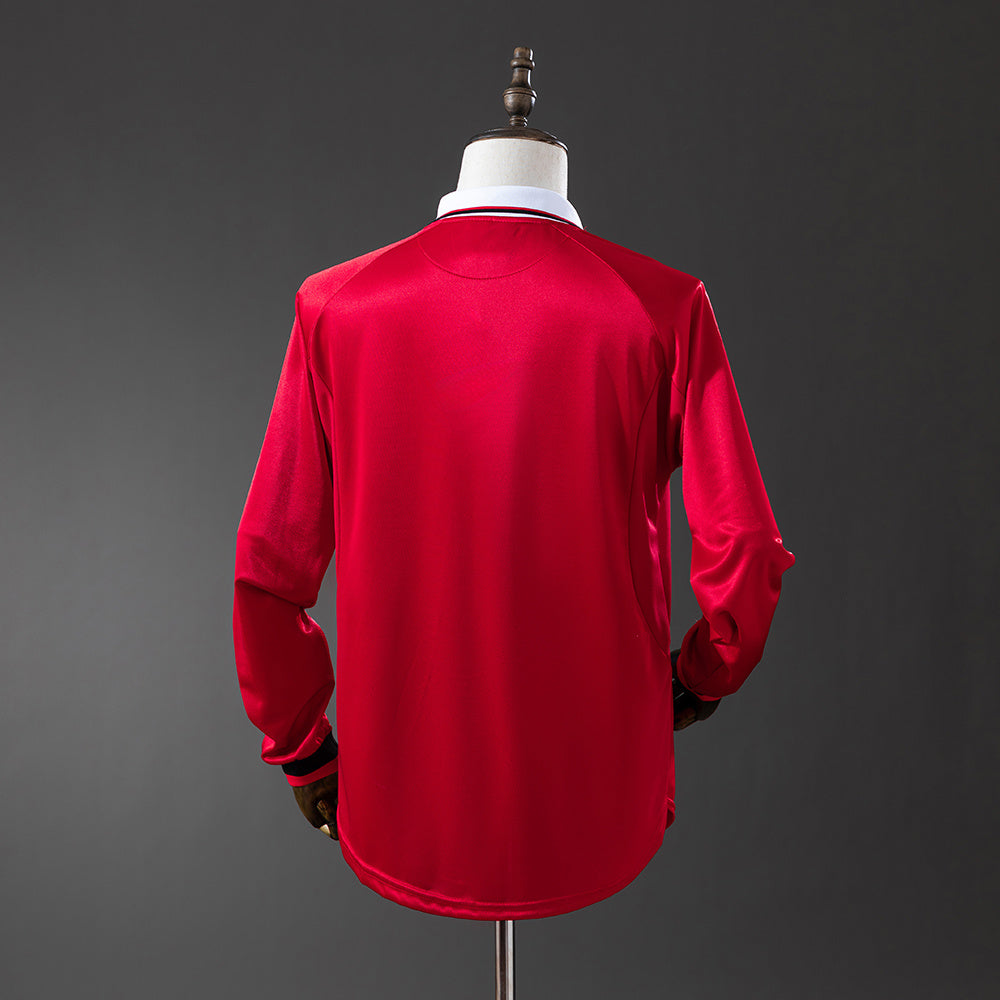 Camisola Retro Manchester United F.C. Principal 99/00 Manga Comprida