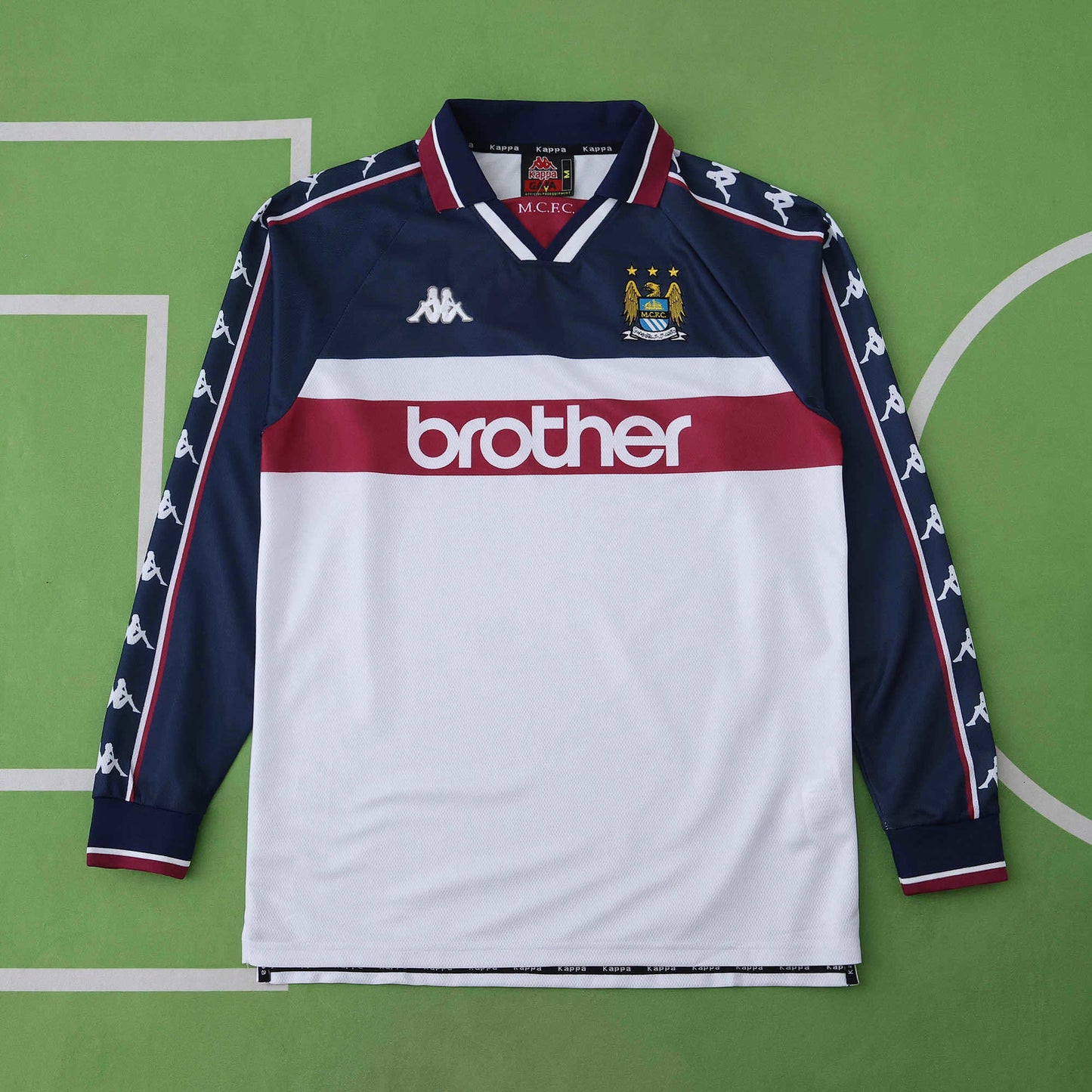 Camisola Retro Manchester City F.C. 97/98 Manga Comprida