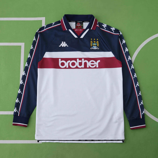 Camisola Retro Manchester City F.C. 97/98 Manga Comprida