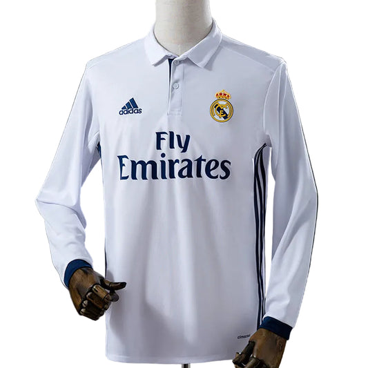 Camisola Retro Real Madrid CF Principal 16/17 Manga Comprida