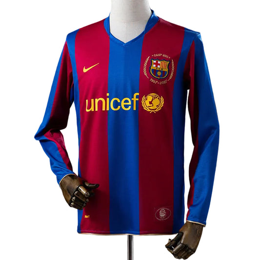 Camisola Retro FC Barcelona Principal 07/08 Manga Comprida