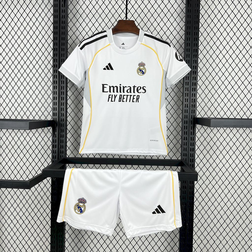 Equipamento Criança Real Madrid Principal 2025/26