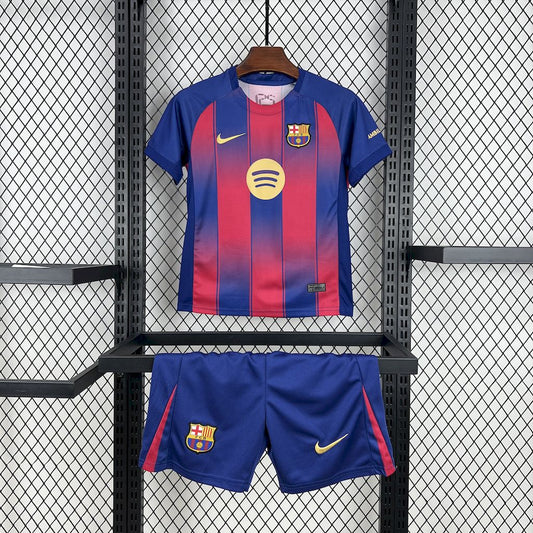 Equipamento Criança Barcelona Principal 2025/26