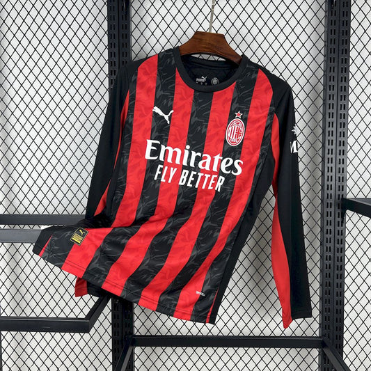 Camisola A.C. Milan Principal 25/26 Manga Comprida