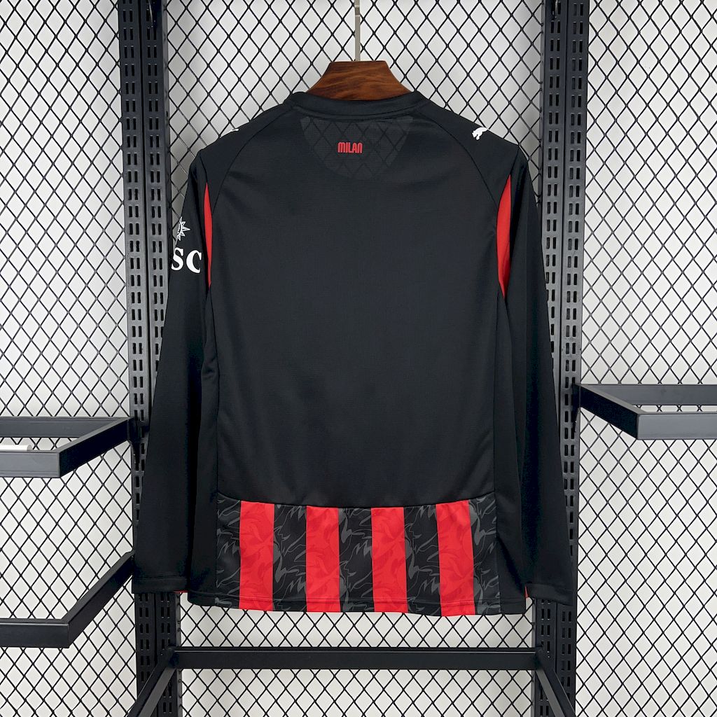 Camisola A.C. Milan Principal 25/26 Manga Comprida