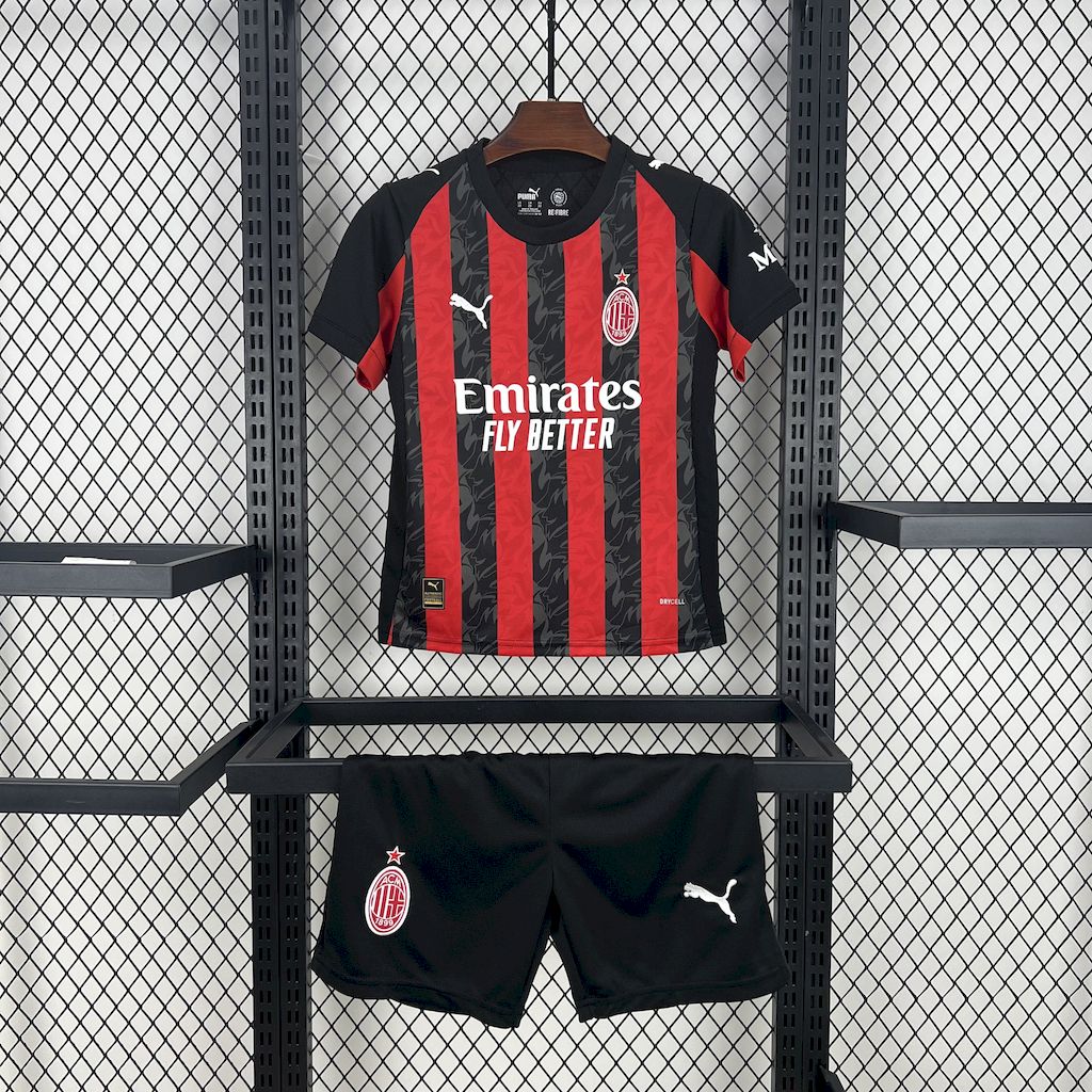 Equipamento Criança A.C. Milan Principal 25/26