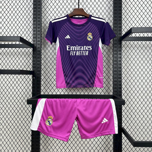 Equipamento Criança Real Madrid Guarda Redes 2025/26