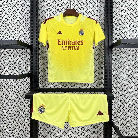 Equipamento Criança Real Madrid Guarda Redes 2025/26