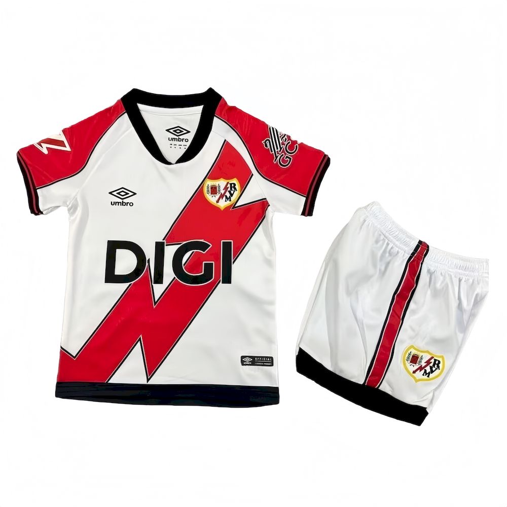Equipamento Criança Rayo Vallecano F.C. Principal 25/26