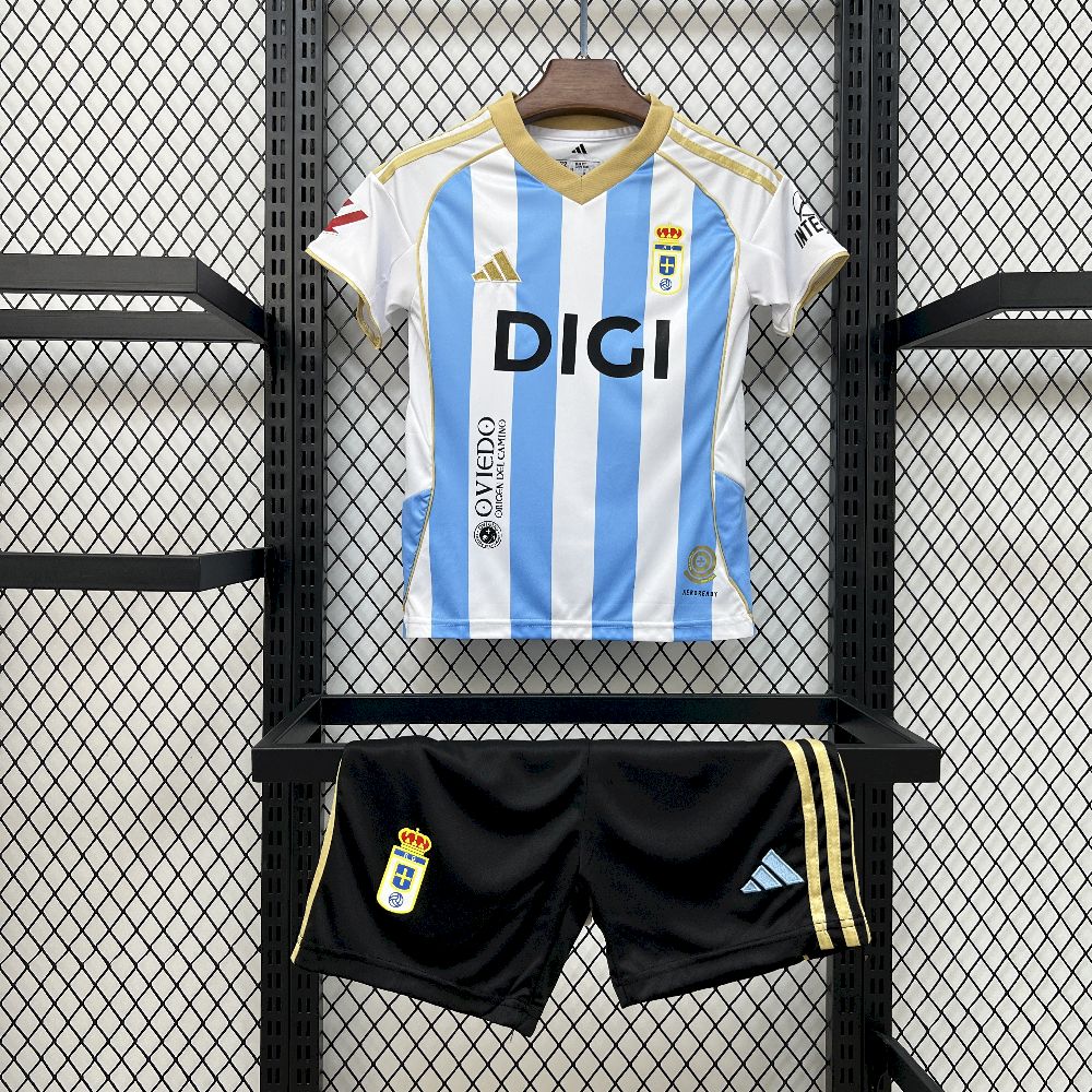 Equipamento Criança Real Oviedo Terceiro 2025/26