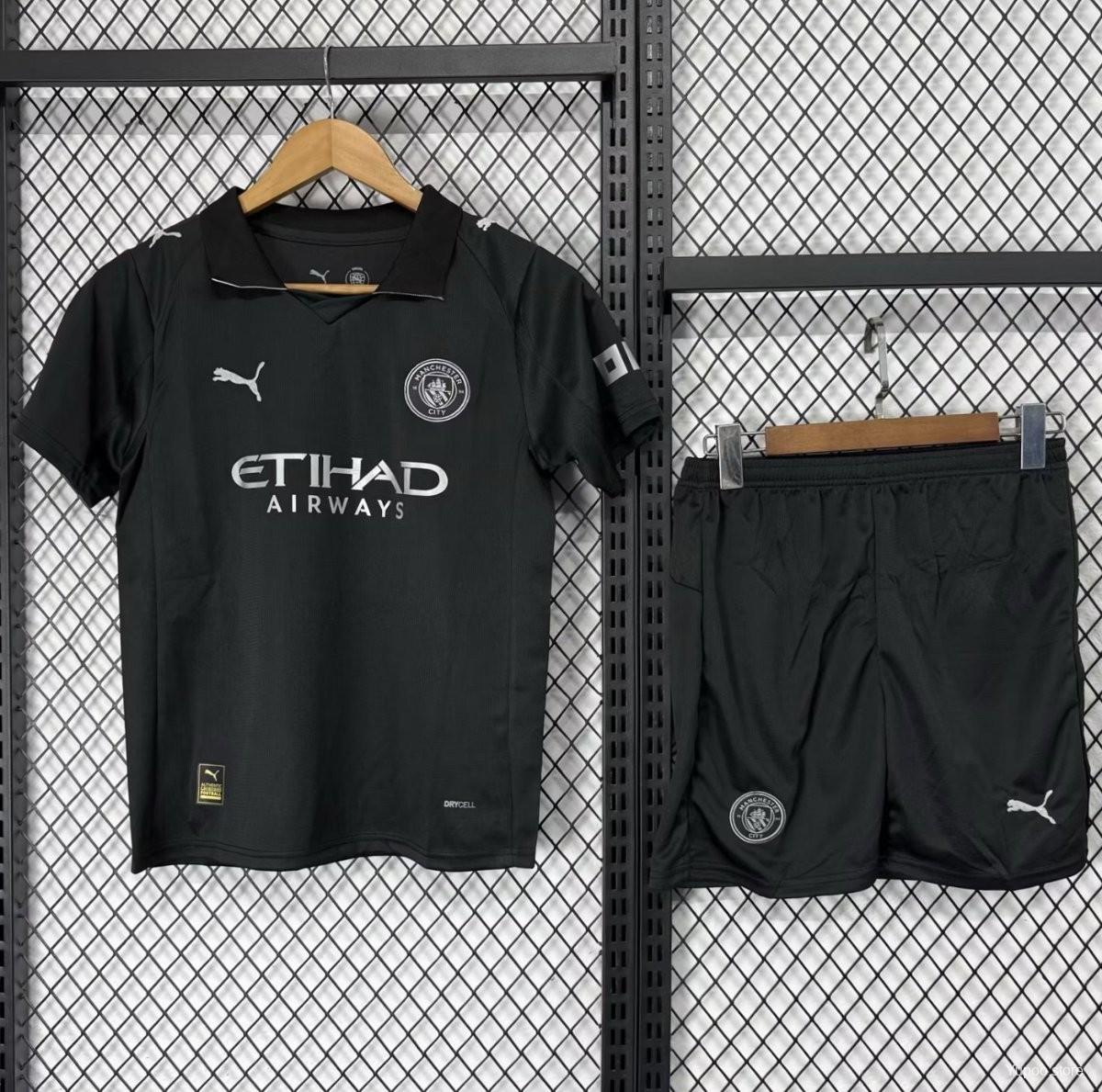 Equipamento Criança Manchester City Alternativo 25/26