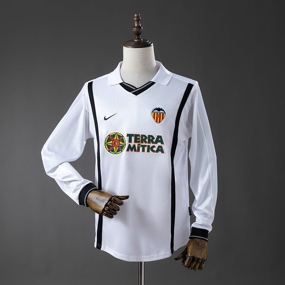 Camisola Retro Valência Alternativa 00/01 Manga Comprida