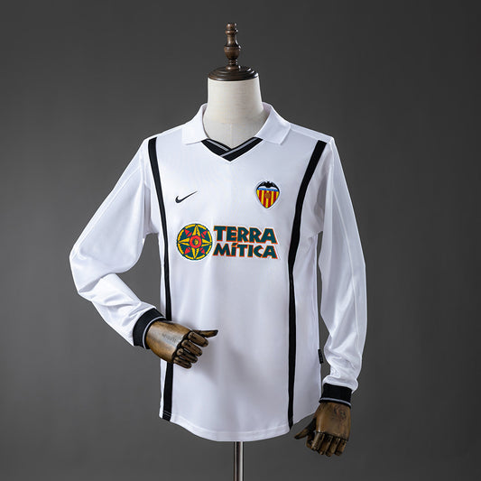 Camisola Retro Valência Alternativa 00/01 Manga Comprida