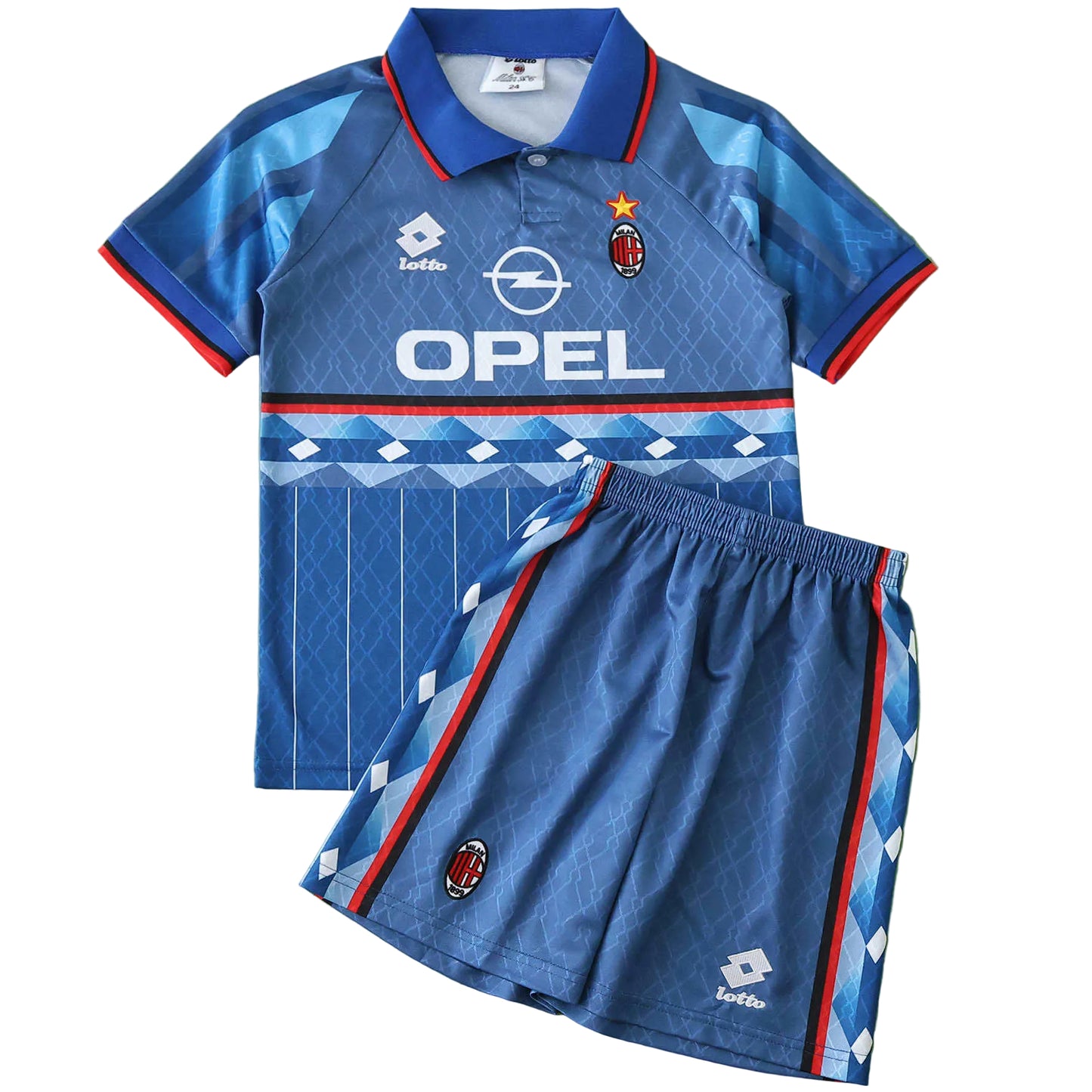 Equipamento Criança Retro AC Milan Quarta 95/96