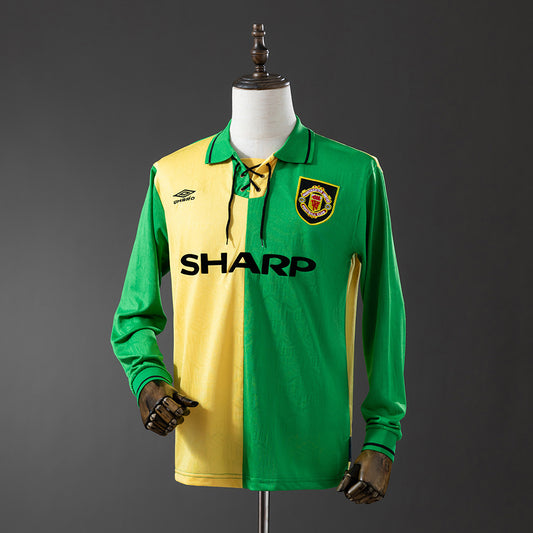 Camisola Retro Manchester United F.C. Alternativa 92/94 Manga Comprida