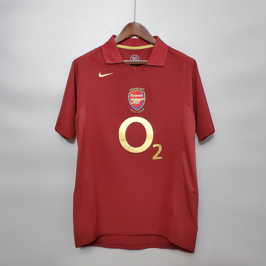 Camisola Retro Arsenal F.C, Principal 05/06