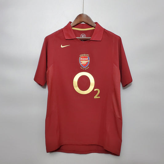 Camisola Retro Arsenal F.C, Principal 05/06