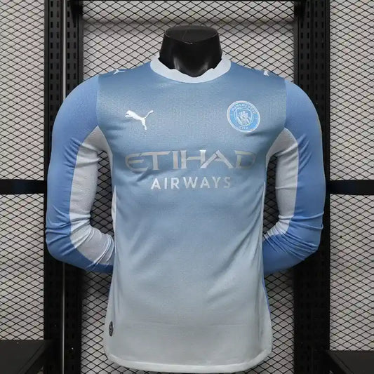 Camisola Manchester City Principal 26/27 Manga Comprida - Versão Jogador