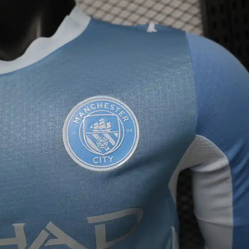 Camisola Manchester City Principal 26/27 Manga Comprida - Versão Jogador