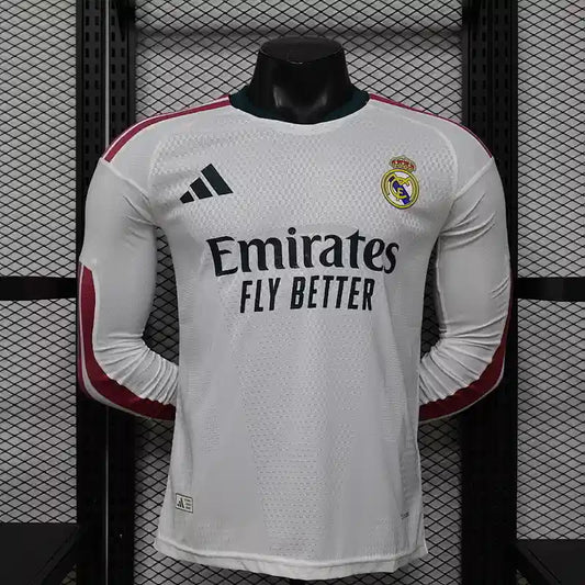 Real Madrid C.F. Principal 26/27 Manga Comprida - Versão Jogador