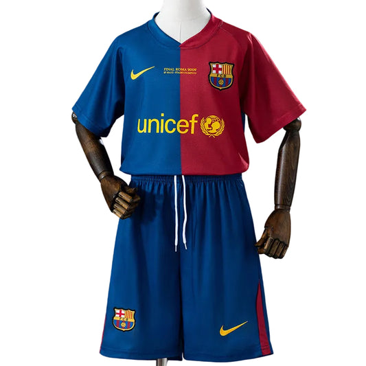 Equipamento Criança Retro FC Barcelona Principal 08/09
