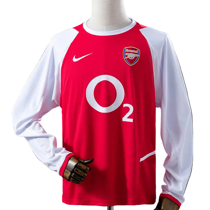 Camisola Retro Arsenal FC Principal 03/04 Manga Comprida