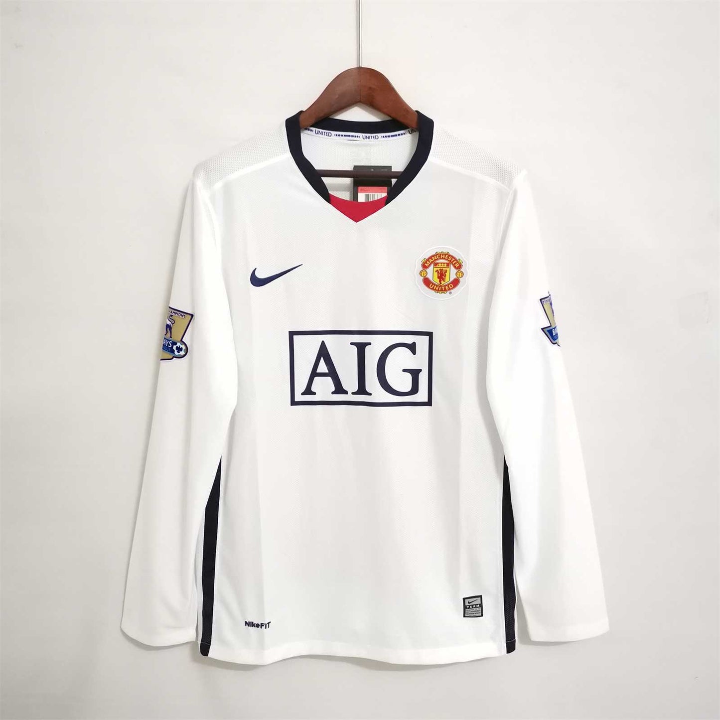 Camisola Retro Manchester United F.C. Alternativa 08/09 Manga Comprida