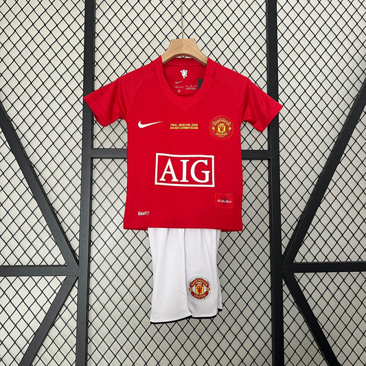 Equipamento Criança Retro Manchester United F.C. Principal 07/08