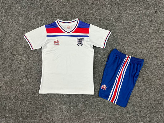 Retro Inglaterra Equipamento Criança Principal 1982