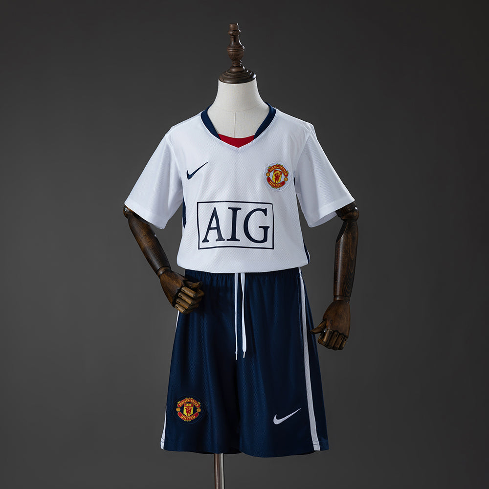 Equipamento Criança Retro Manchester United F.C. Alternativo 08/09