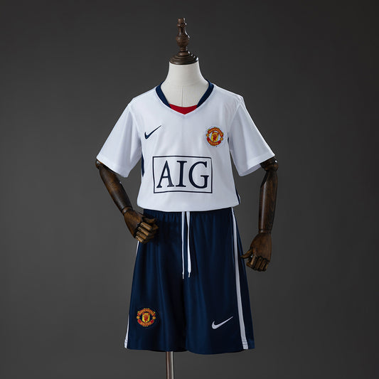 Equipamento Criança Retro Manchester United F.C. Alternativo 08/09