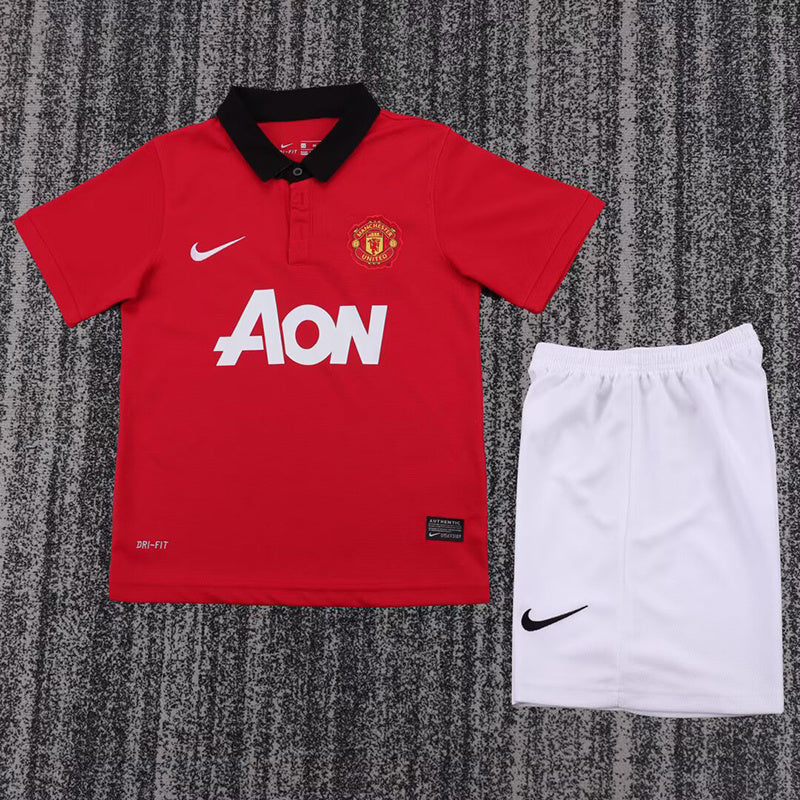 Equipamento Criança Retro Manchester United F.C. Principal 13/14