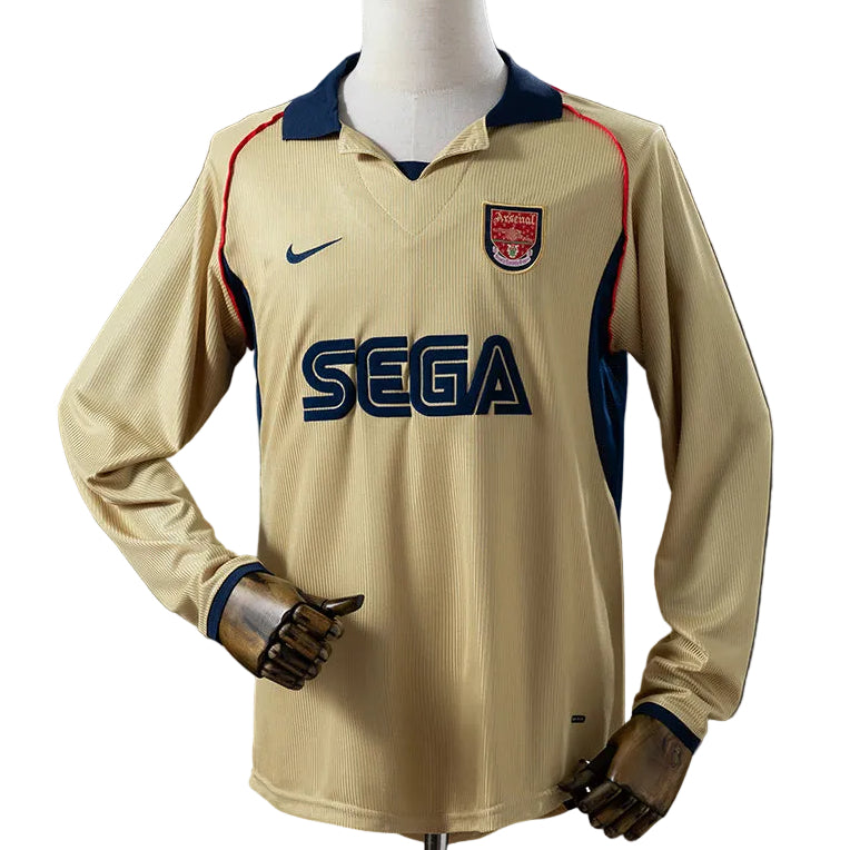 Camisola Retro Arsenal FC Alternativa 01/02 Manga Comprida
