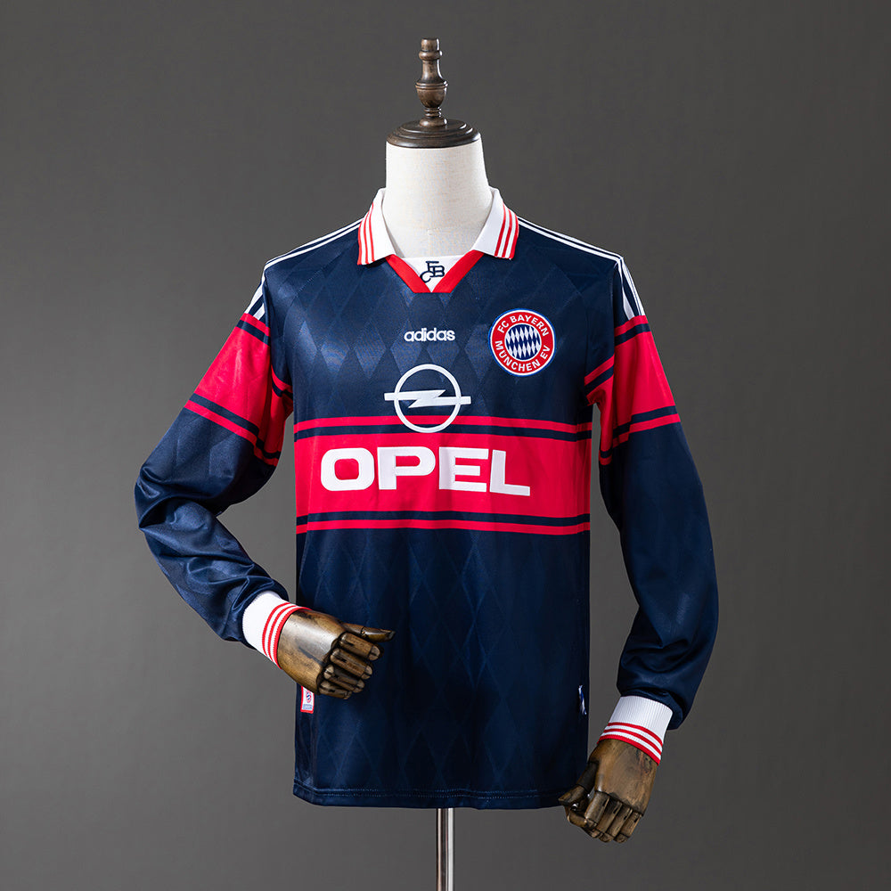 Camisola Retro Bayern Munich Alternativa 1997/98 Manga Comprida