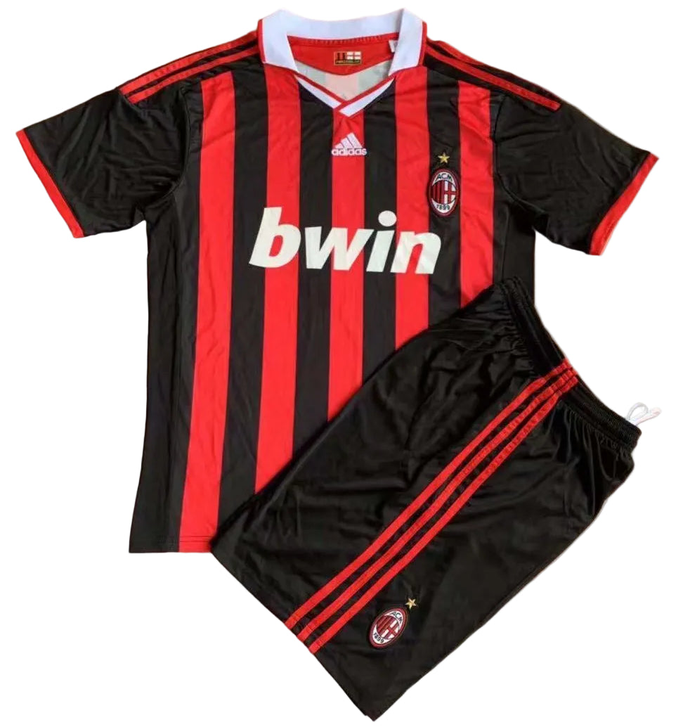 Equipamento Criança Retro AC Milan Principal 09/10
