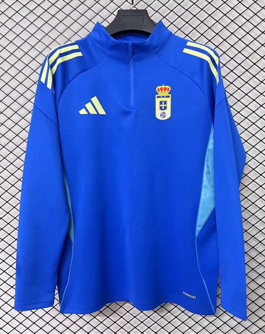 Sweat Treino Real Oviedo 1/2 ZIP