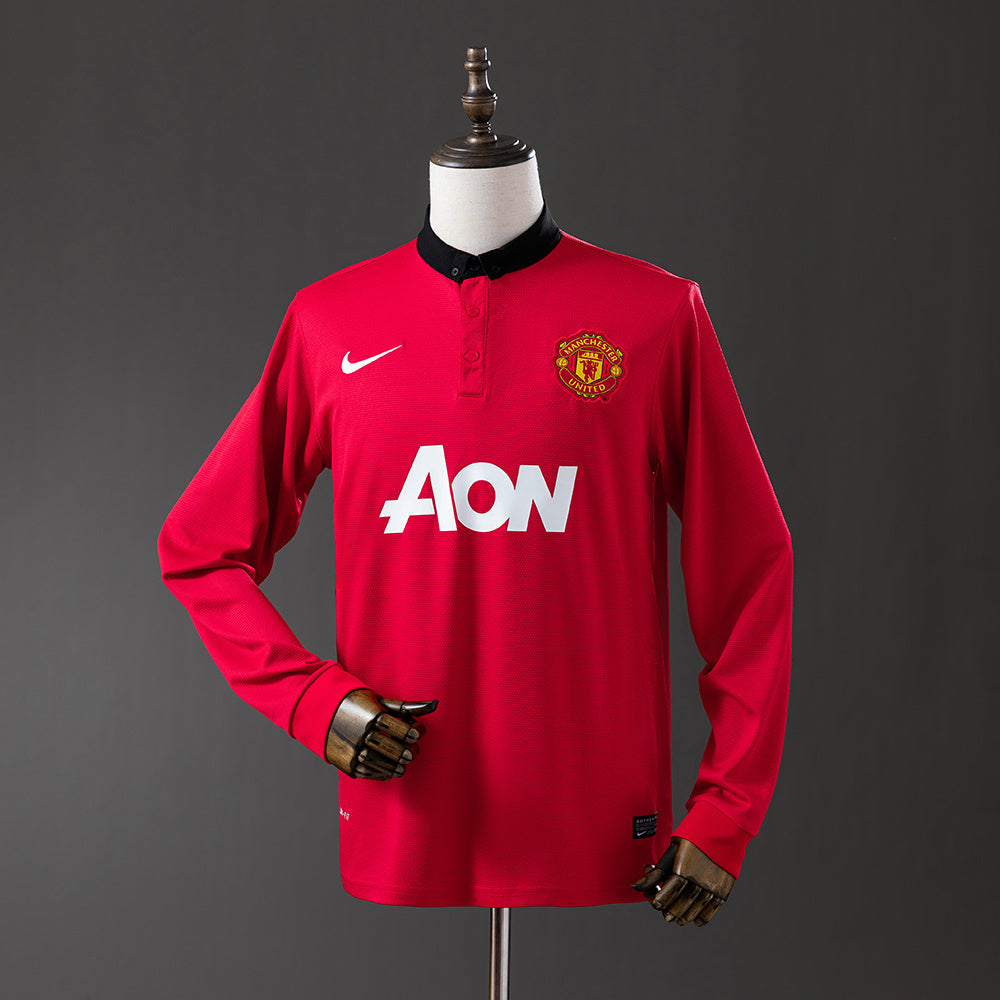 Camisola Retro Manchester United F.C. 13/14 Manga Comprida