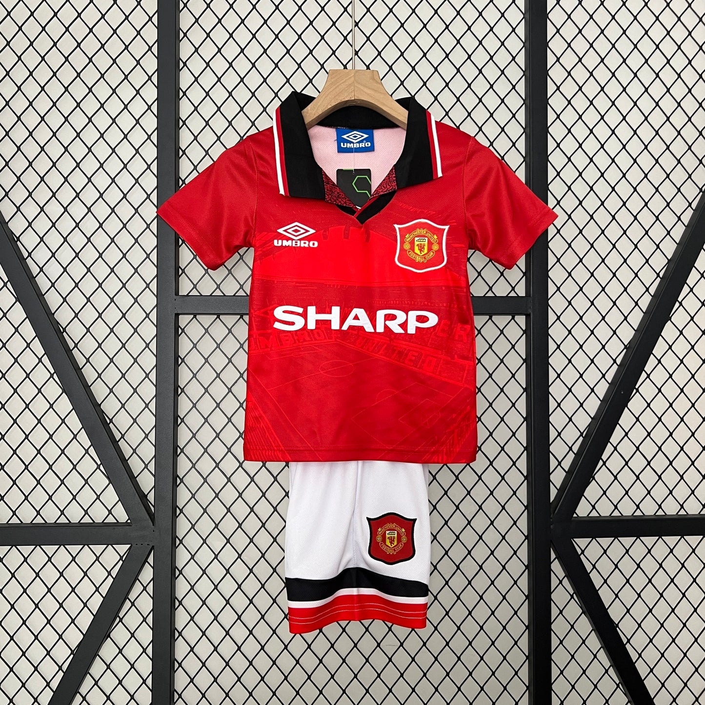 Equipamento Criança Retro Manchester United F.C. Principal 94/96