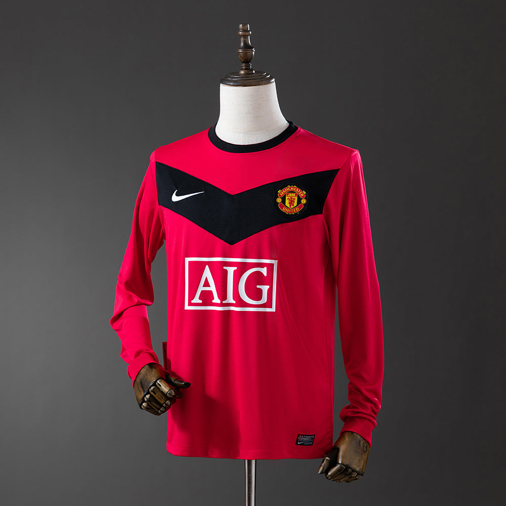 Camisola Retro Manchester United F.C. 09/10 Manga Comprida