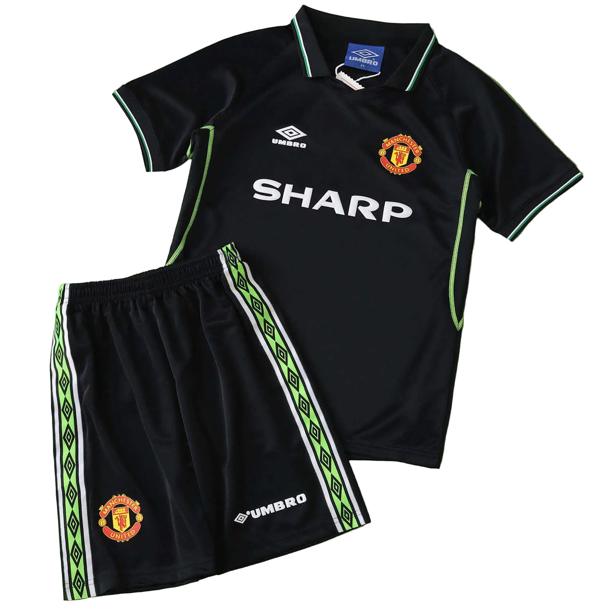 Equipamento Criança Retro Manchester United FC Alternativa 98/99